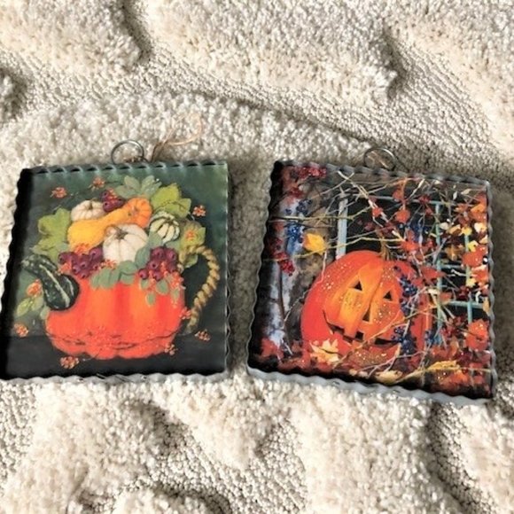 Fall - Autumn Decoration/pictures - set of two - Picture 1 of 5